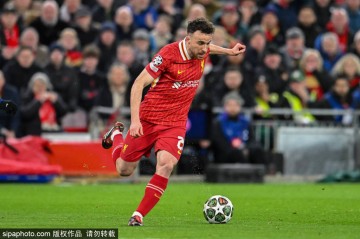 英超-若塔一剑封喉 利物浦1-0埃弗顿以12分优势领跑